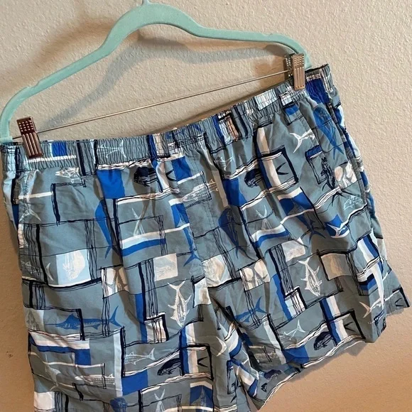 Columbia Backcast II Printed Swim Trunks Blue Fish​​​​​​​​​​ - Picture 15 of 15